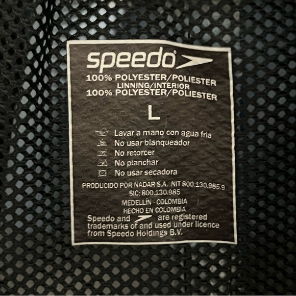 Men’s Speedo Board Shorts Striped Mesh Lined Summer Vacation Beach Size Large - Picture 7 of 11